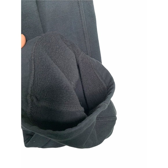 NIKE Wide Leg Fleece Pants Women’s Black M Medium Comfy Drawstrings Thick - Picture 6 of 12